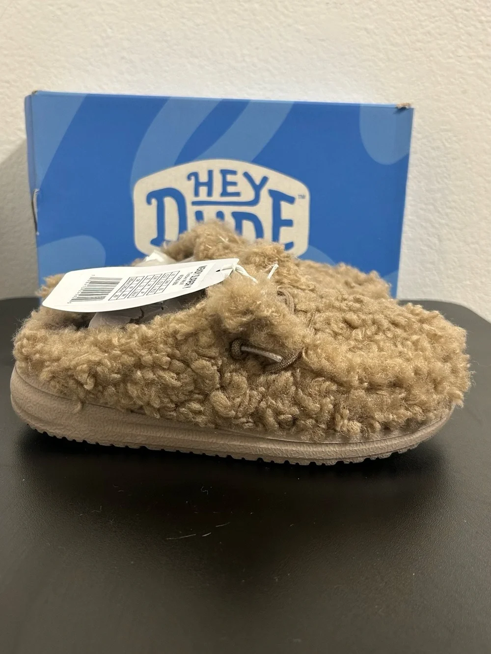 Hey Dude Wendy Slipper Timber Wolf Kids Children’s C12 Casual Slip On Shoe